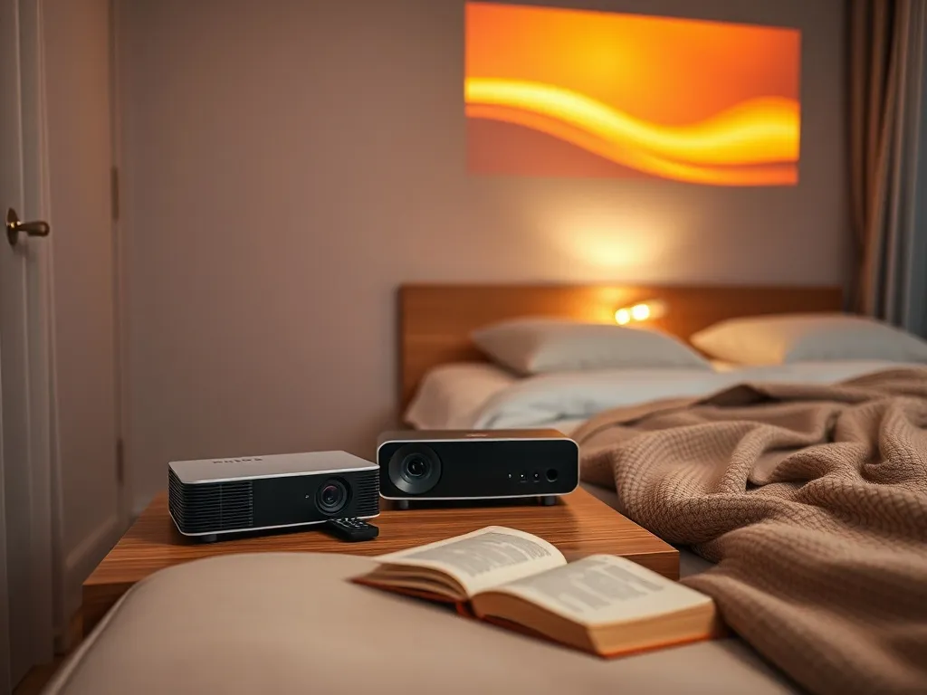 Projektor zamiast telewizora w sypialni: wady i zalety